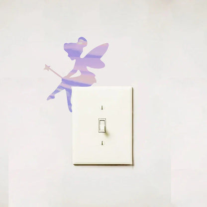 Mini Fairy Vinyl Decal | Fairy Bell Silhouette Wall Sticker for Kids Room Decor