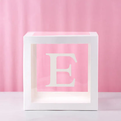 Birthday Balloon Boxes For Party Decorations 1st Happy Birthday Balloon Blocks Decor with ONE Letter Boy Girl Baby Shower Decor