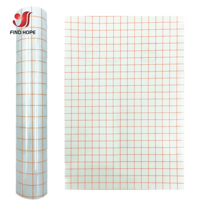 Clear Vinyl Transfer Paper Tape with Alignment Grid | Application Tape for Vinyl Decals