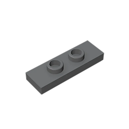 Gobricks GDS-1504 Plate, Modified 1 x 3 with 2 Studs (Double Jumper) | Compatible Building Block Piece