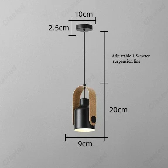 Lustre japonais LED moderne et minimaliste pour salon, salle à manger, bar, chambre à coucher, luminaires décoratifs