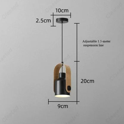 Lustre japonais LED moderne et minimaliste pour salon, salle à manger, bar, chambre à coucher, luminaires décoratifs