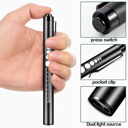 Mini Portable Penlight LED Flashlight | USB Rechargeable Medical and Outdoor Torch