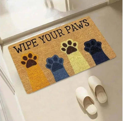 Tapis de porte d'entrée motif chat mignon, tapis de bienvenue, tapis de sol antidérapant pour salle de bain, cuisine, tapis lavable pour chambre à coucher, décoration d'intérieur, petit tapis
