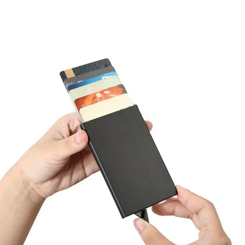 RFID Blocking Slim Wallet | Minimalist Metal Card Holder