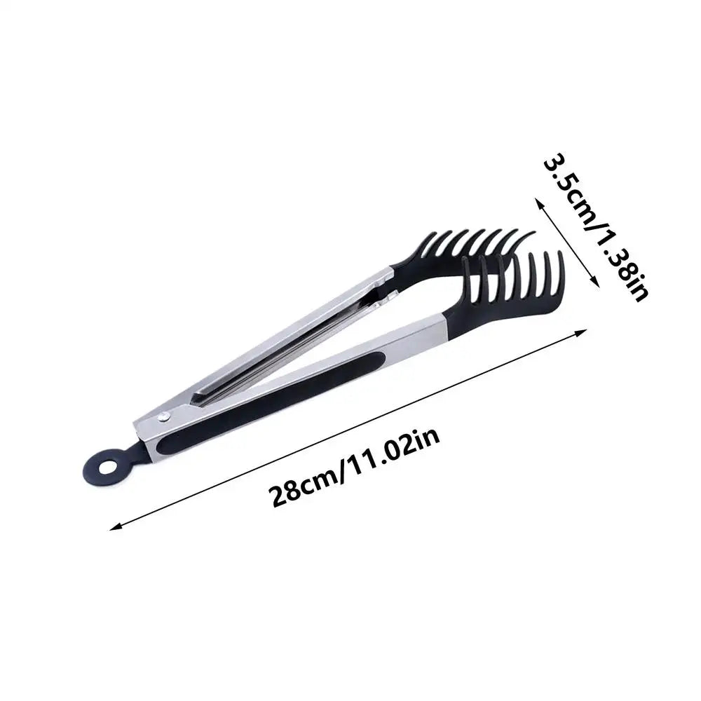 Silicone Food Tongs | Heat-Resistant Non-Stick Serving Tongs for BBQ, Pasta & Salad