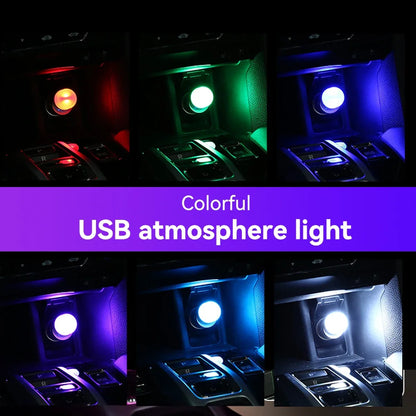 USB Car Atmosphere Light | LED Interior Touch Ambient Lamp with 8 Colors