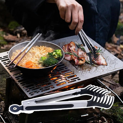 Silicone Food Tongs | Heat-Resistant Non-Stick Serving Tongs for BBQ, Pasta & Salad