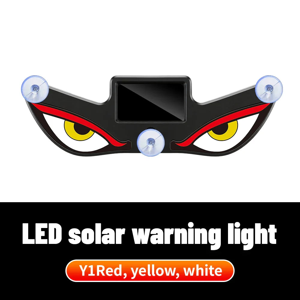 Solar Demon's Eye Car Dynamic LED Light | No Wiring Moving Eyes Car Decoration