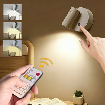 LED Light Magnetic USB Rechargeable Wall Light | Dimmable Reading Spotlight