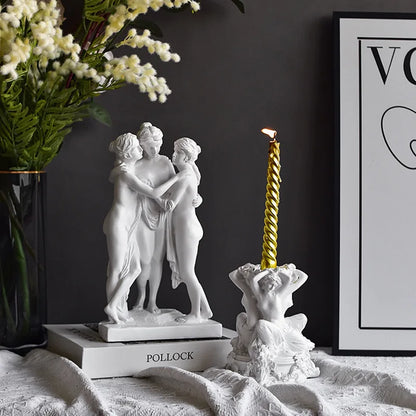 Ancient Greece Venus Emerging Goddess Resin Sculpture Handmade Classical Female Statue Aphrodite Ornament  Decor Art Collector