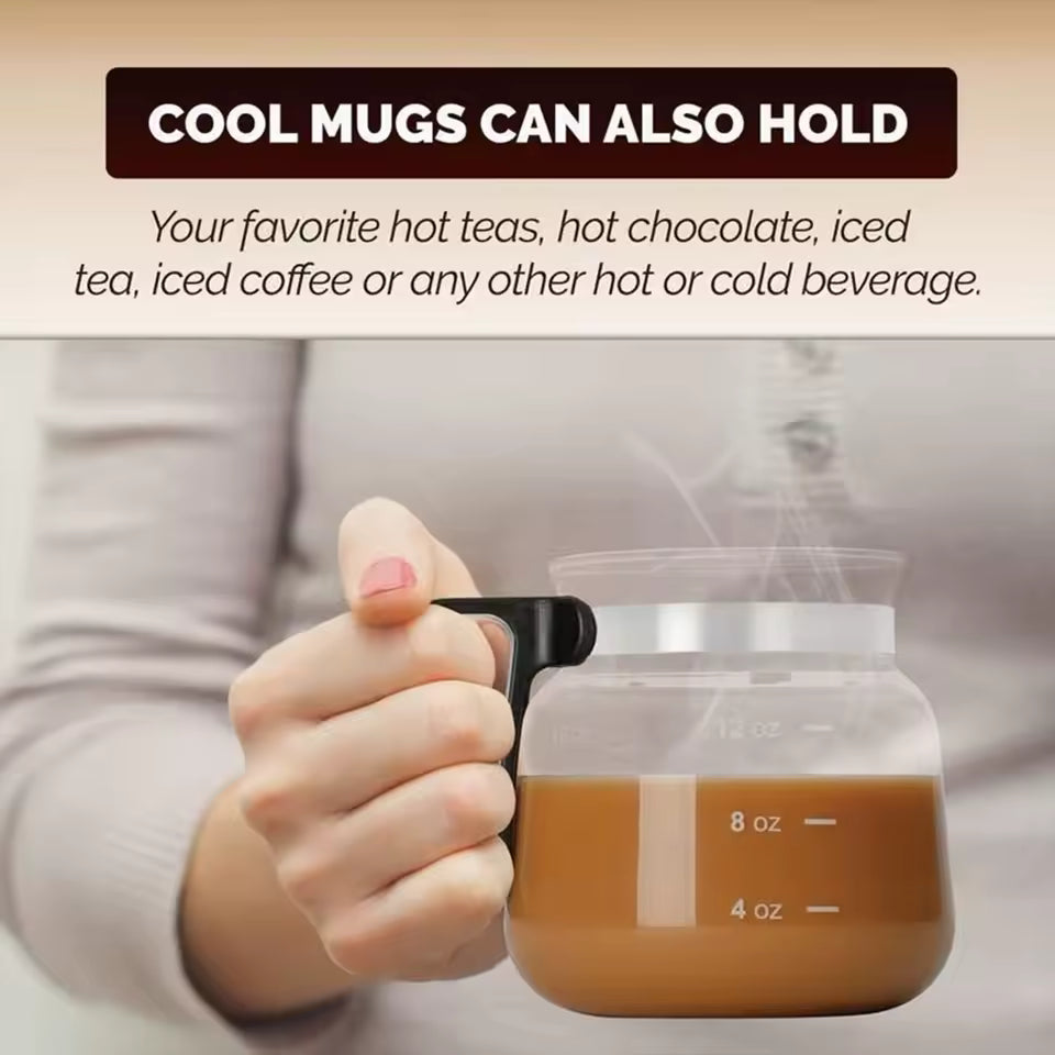 16oz Coffee Pot Style Mug Glass Mug