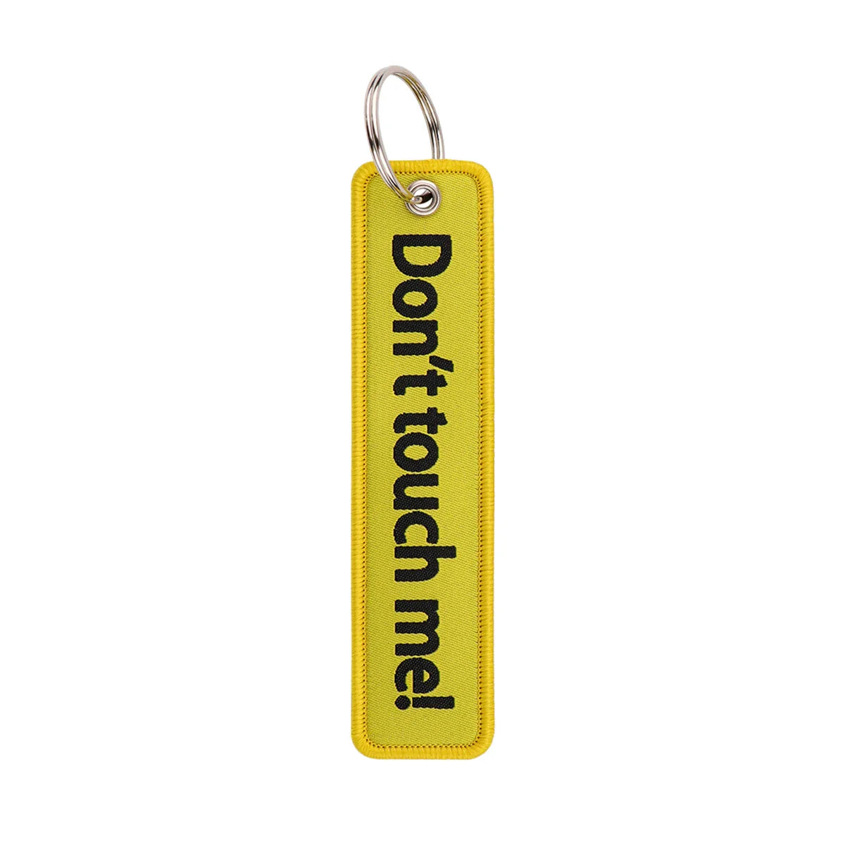 Warning Quotes Embroidery Key Fob | Motorcycle Car Keychain Gift