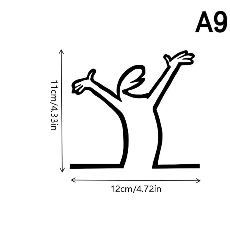 Minimalist La Linea Switch Sticker | Cartoon Power Switch Decal for Home Decor