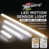 PIR Motion Sensor Rechargeable LED Night Light | Dimmable Magnetic Lamp for Closet Stairs Bar