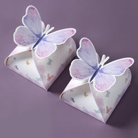Pink Butterfly Candy Gifts Box Happy Birthday Party Decor Kids Girl Butterfly Wedding Birthday Party Supplies Baby Shower Decor
