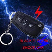 Black Electric Shock Car Key Prank Toy | Funny Trick Gag Gift for Kids and Adults