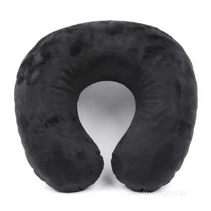 Inflatable Travel Neck Pillow | U-Shaped Support for Car, Plane, and Office