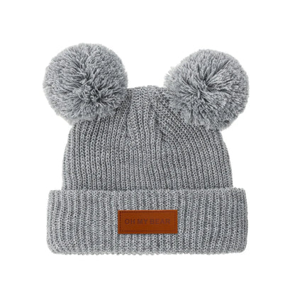Solid Knit Baby Beanie | Unisex Infant Hat for Fall and Winter