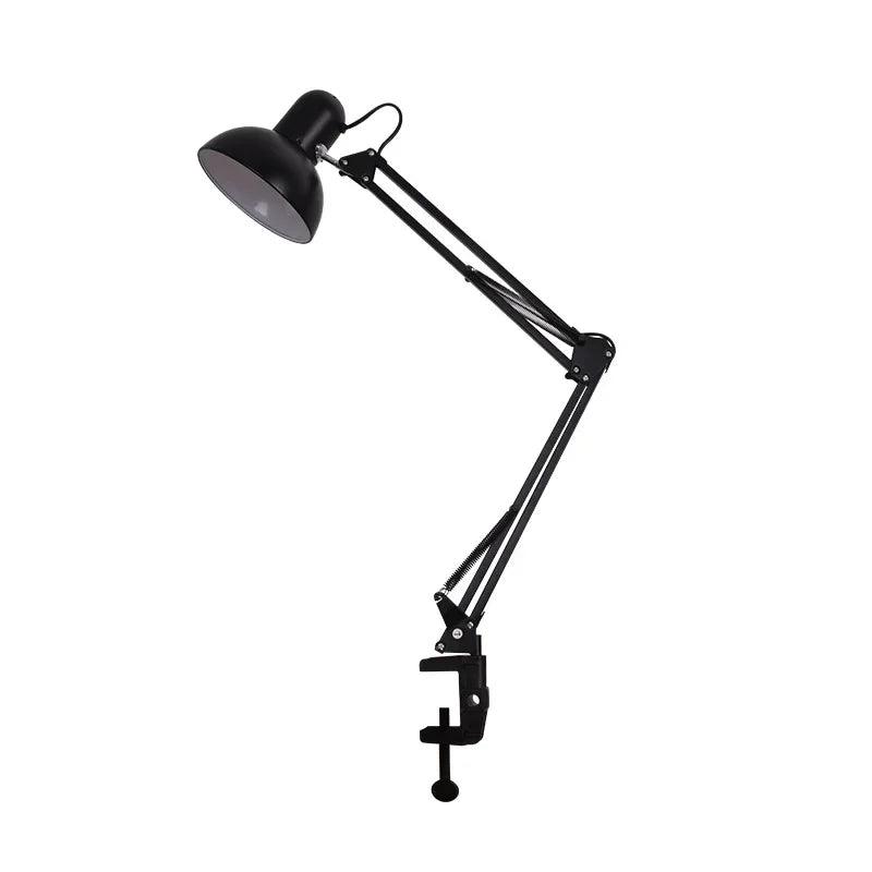 LED Clip Desk Lamp | Eye-Care Folding Long Arm Study & Work Light