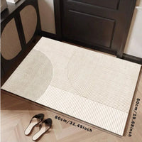 VIKAMA Minimalist Line Rug, Entrance Hallway Doormat, Kitchen And Bathroom Door Mat Stain-Resistant And Easy-Clean Home Decor