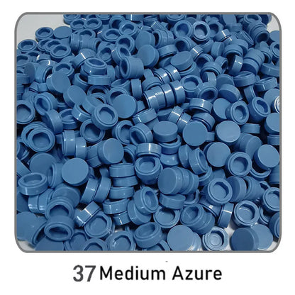 1000Pcs Tile 1x1 Round Building Blocks | 52 Color DIY Educational Creative Toy Set