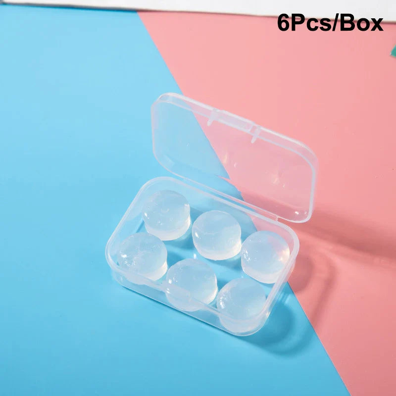 Noise Reduction Swimming Earplugs | Waterproof Silicone Sleep Ear Plugs for Snoring and Sound Insulation