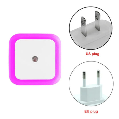 Wireless Sensor LED Night Light | Auto-On Mini Square Lamp for Baby Room