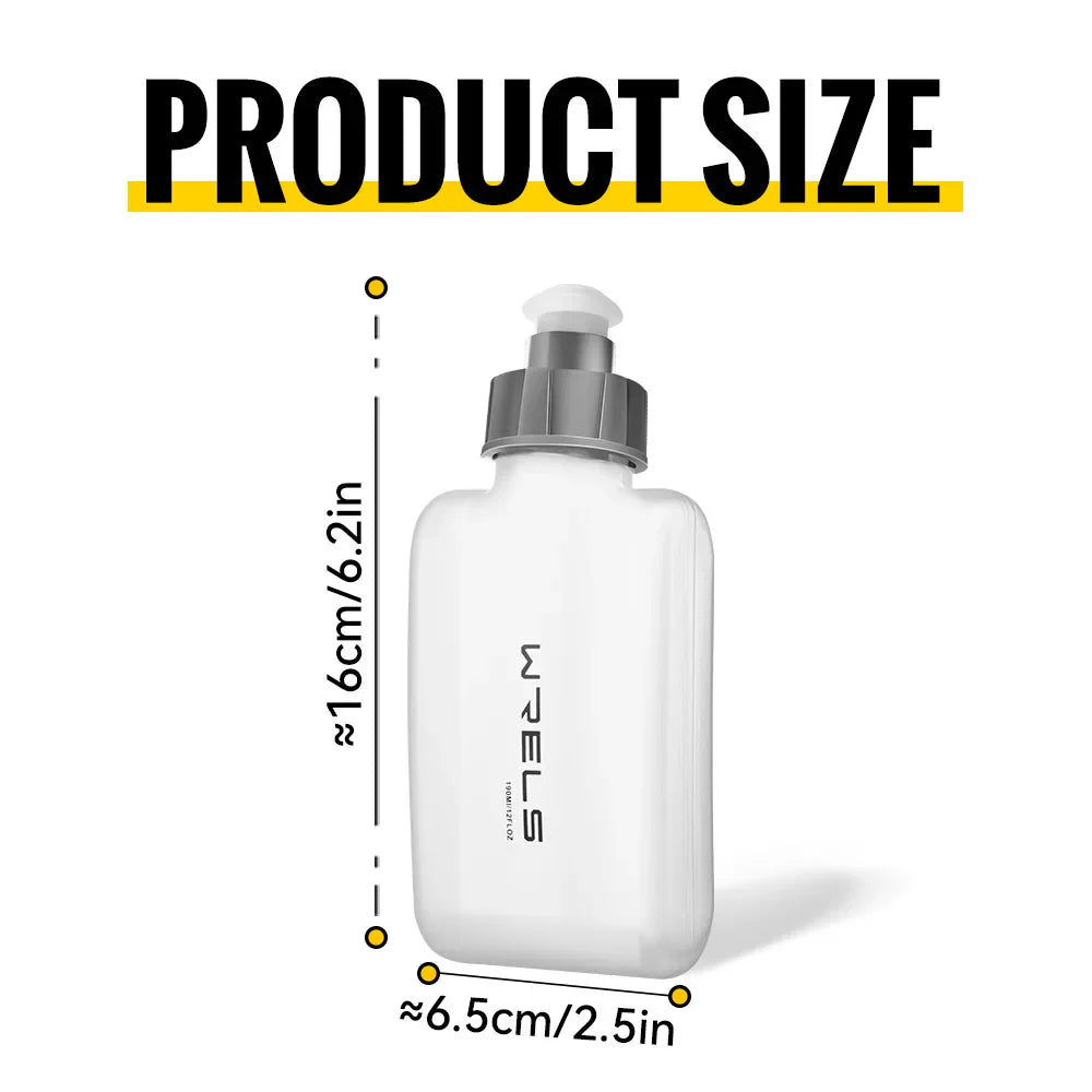 WRELS Curved Waist Water Bottle | BPA-Free Sports Bottle for Running Cycling Travel