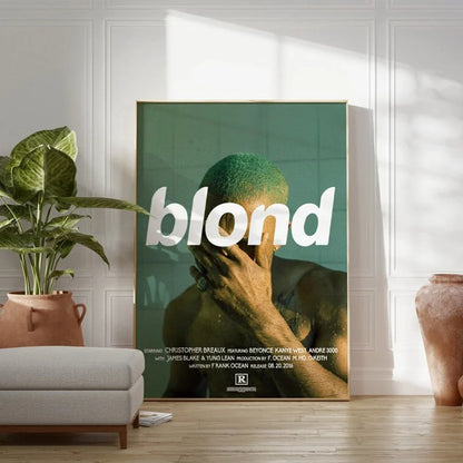 Modern Blond Frank Ocean Hypebeast Rap Fashion Álbum Arte de Pared Lienzo Pintura Pósteres Para Sala de Estar Decoración del Hogar