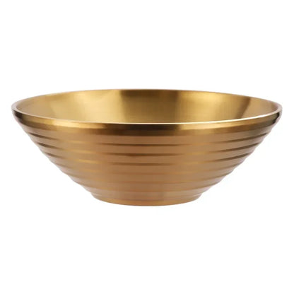 Gold Mixed Noodles, Instant Noodles, 304 Stainless Steel Bowls, Heat Insulation, Japanese Lamian Noodles Bowls.