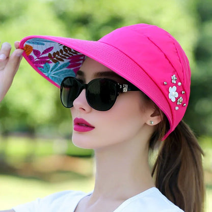 Sun Protection Hat for Women | Foldable UV Guard Visor