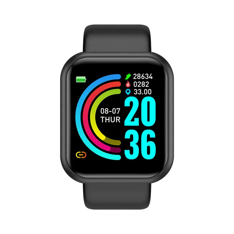 Fitness Smart Watch for Women and Men | Bluetooth Music Control Heart Rate Monitor Y68