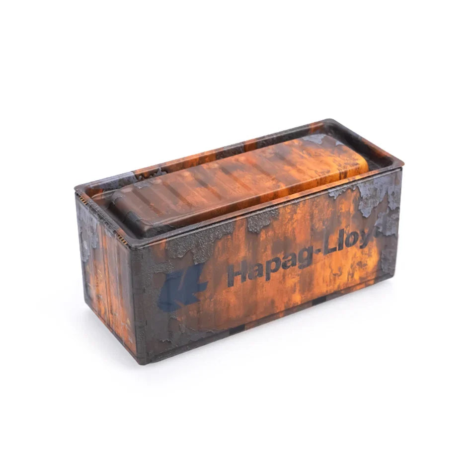 Mini caja de almacenamiento de hierro, mini caja de hierro de escritorio, modelo de mini contenedor, decoración creativa, coleccionar artículos pequeños, regalos de Navidad