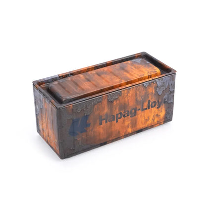 Mini caja de almacenamiento de hierro, mini caja de hierro de escritorio, modelo de mini contenedor, decoración creativa, coleccionar artículos pequeños, regalos de Navidad