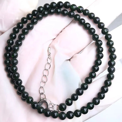 Natural Stone Bead Adjustable Necklace | Agate Opal Tigers Eye Quartz Crystal Jewelry