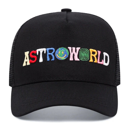 ASTROWORLD Graphic Mesh Baseball Cap | Unisex Breathable Trucker Hat