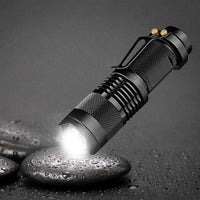 3 Modes Portable LED Flashlight | Zoomable Torch for Outdoor Use