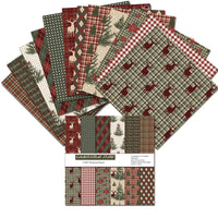 Vintage Christmas Scrapbook Paper Pack | 24 Sheets for Junk Journaling