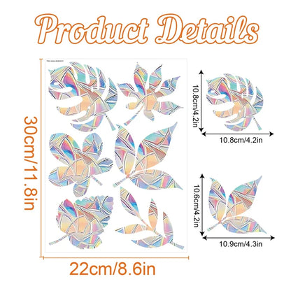 Rainbow Suncatcher Window Stickers | PVC Cat Butterfly Prism Glass Decal