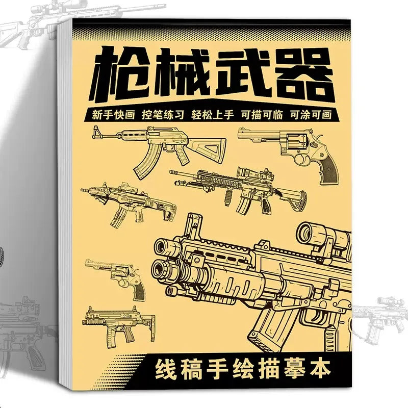 Livre de dessins de personnages d'anime au trait pour débutants - 48 pages de croquis simples tracés à la main pour le décalque et la pratique de la peinture