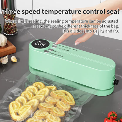 Mini Wireless Vacuum Sealer Machine | Portable Automatic Food Saver Airtight Sealing