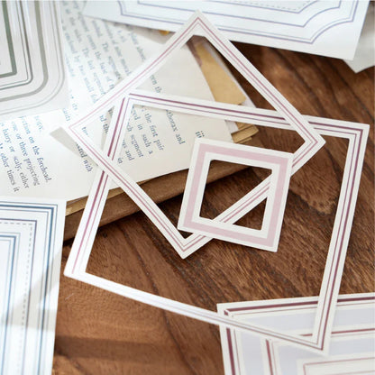 Frame Sticker Set for Junk Journal | 20pcs Scrapbooking Border Stickers