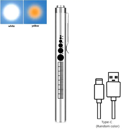 Mini Portable Penlight LED Flashlight | USB Rechargeable Medical and Outdoor Torch
