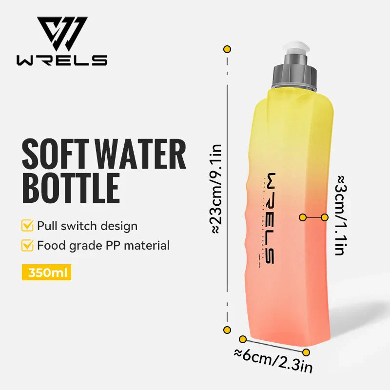 WRELS Curved Waist Water Bottle | BPA-Free Sports Bottle for Running Cycling Travel