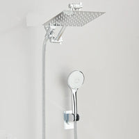 High Pressure Rain Shower Head 8-12Inch with Handheld & Adjustable Arm Spray