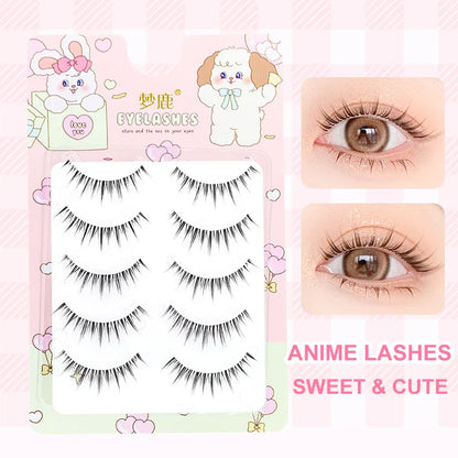 3D Volume Manga Lashes | Natural Look Wispy Fluffy False Eyelashes Pack