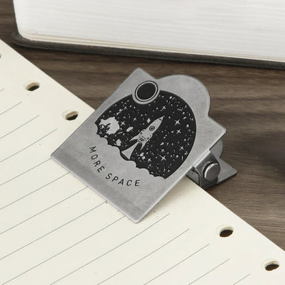 1 pince à papier rétro en métal, format 40 mm, pour la reliure de notes, de lettres et de documents, fournitures de bureau et scolaires