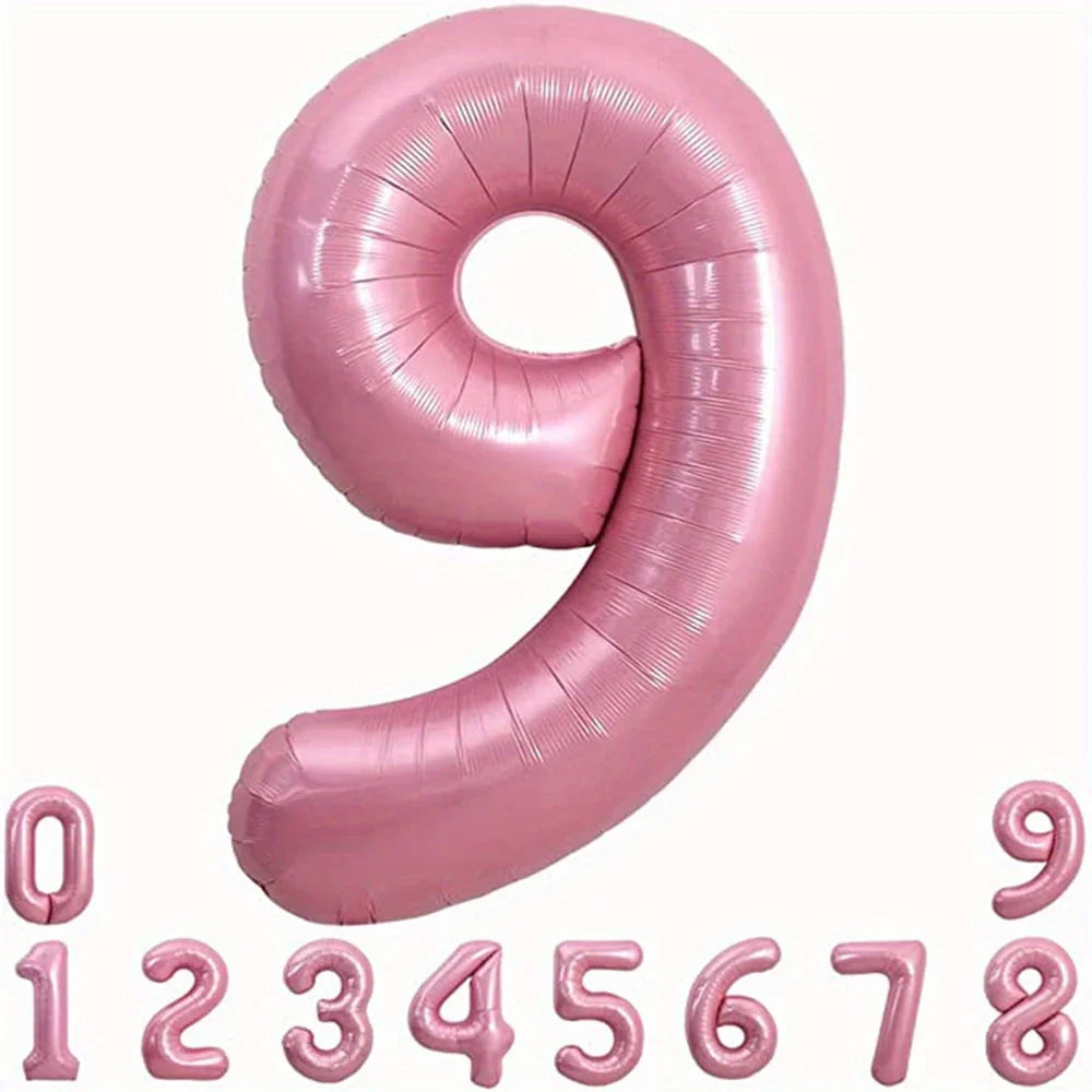 Pink Foil Number Balloon 40 inch | Birthday Party Decor