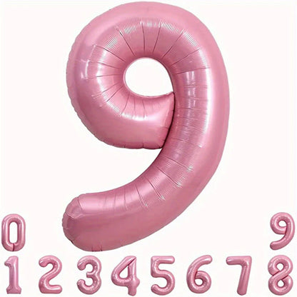 Pink Foil Number Balloon 40 inch | Birthday Party Decor